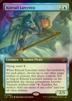 画像1: [FOIL] 帆凧の窃盗犯/Kitesail Larcenist (拡張アート版) 【英語版】 [LCI-青R]