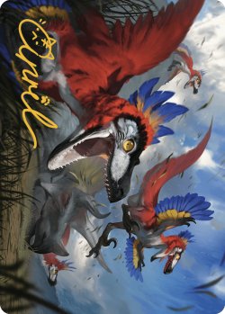 画像1: 怒れる猛竜/Wrathful Raptors No.077 (箔押し版) 【英語版】 [LCI-アート]