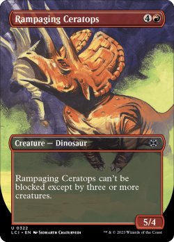 画像1: 暴走するケラトプス/Rampaging Ceratops (全面アート版) 【英語版】 [LCI-赤U]