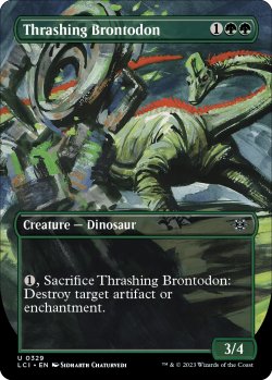 画像1: 打ち壊すブロントドン/Thrashing Brontodon (全面アート版) 【英語版】 [LCI-緑U]