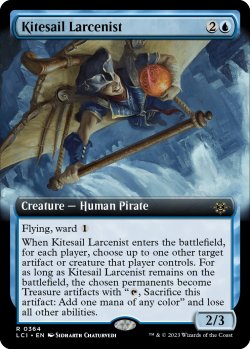 画像1: 帆凧の窃盗犯/Kitesail Larcenist (拡張アート版) 【英語版】 [LCI-青R]