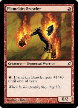 画像1: 炎族の喧嘩屋/Flamekin Brawler 【英語版】 [LRW-赤C]