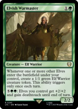画像1: エルフの戦練者/Elvish Warmaster 【英語版】 [LTC-緑R]