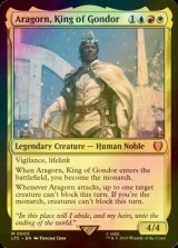 [FOIL] ゴンドールの王、アラゴルン/Aragorn, King of Gondor (統率者デッキ版) 【英語版】 [LTC-金MR]