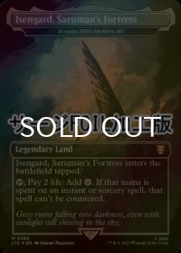 [FOIL] サルマンの要塞、アイゼンガルド/Isengard, Saruman's Fortress (サージ仕様) 【英語版】 [LTC-土地MR]