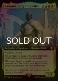 [FOIL] ゴンドールの王、アラゴルン/Aragorn, King of Gondor (拡張アート版) 【英語版】 [LTC-金MR]