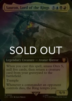 画像1: [FOIL] 指輪の王、サウロン/Sauron, Lord of the Rings (拡張アート版) 【英語版】 [LTC-金MR]