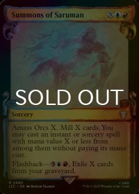 [FOIL] サルマンの召喚/Summons of Saruman (ショーケース版) 【英語版】 [LTC-金R]
