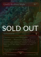 [FOIL] Gimli's Reckless Might No.494 (全面アート版) 【英語版】 [LTC-赤R]