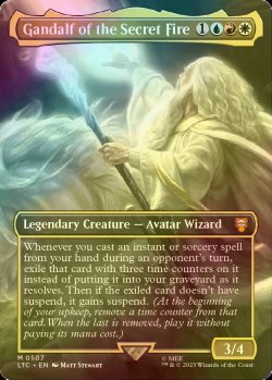 画像1: [FOIL] Gandalf of the Secret Fire No.507 (全面アート版) 【英語版】 [LTC-金MR]