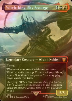 画像1: [FOIL] Witch-king, Sky Scourge No.511 (全面アート版) 【英語版】 [LTC-金MR]