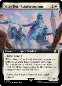 画像1: 灰色の軍勢の増援/Grey Host Reinforcements (拡張アート版) 【英語版】 [LTC-白R]
