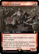 オークの攻城戦指揮官/Orcish Siegemaster (拡張アート版) 【英語版】 [LTC-赤R]