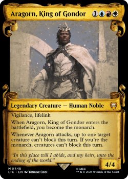 画像1: ゴンドールの王、アラゴルン/Aragorn, King of Gondor (ショーケース版) 【英語版】 [LTC-金MR]
