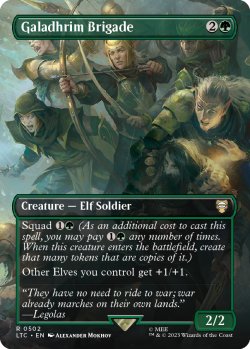 画像1: Galadhrim Brigade (LTC/緑R/英/全面アート版/NM) ※詳細要確認