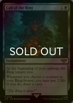 画像1: [FOIL] 指輪の誘い/Call of the Ring 【英語版】 [LTR-黒R]