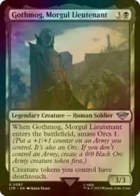 [FOIL] モルグルの副官、ゴスモグ/Gothmog, Morgul Lieutenant 【英語版】 [LTR-黒U]