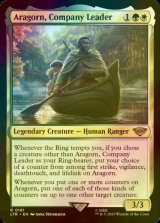 [FOIL] 一行のリーダー、アラゴルン/Aragorn, Company Leader 【英語版】 [LTR-金R]