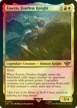 画像1: [FOIL] 恐れを知らぬ騎士、エオウィン/Eowyn, Fearless Knight 【英語版】 [LTR-金R]