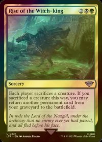 [FOIL] 魔王の台頭/Rise of the Witch-King 【英語版】 [LTR-金U]