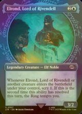 [FOIL] 裂け谷の王、エルロンド/Elrond, Lord of Rivendell No.307 (ショーケース版) 【英語版】 [LTR-青U]
