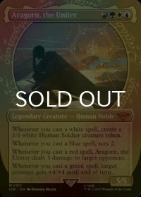 [FOIL] 統一王、アラゴルン/Aragorn, the Uniter No.317 (ショーケース・海外産ブースター版) 【英語版】 [LTR-金MR]