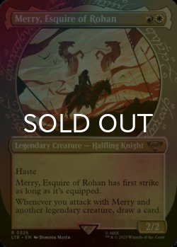 画像1: [FOIL] ローハン王家の小姓、メリー/Merry, Esquire of Rohan No.325 (ショーケース・海外産ブースター版) 【英語版】 [LTR-金R]