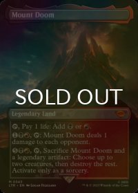 [FOIL] 滅びの山/Mount Doom (全面アート・海外産ブースター版) 【英語版】 [LTR-土地MR]