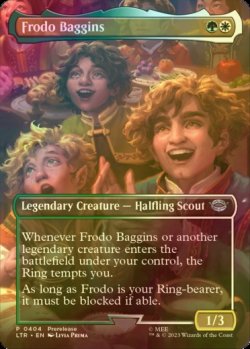 画像1: [FOIL] フロド・バギンズ/Frodo Baggins (全面アート版) 【英語版】 [LTR-金U]