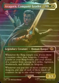 [FOIL] 一行のリーダー、アラゴルン/Aragorn, Company Leader (全面アート・海外産ブースター版) 【英語版】 [LTR-金R]