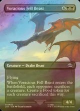 [FOIL] 貪欲なる忌まわしき獣/Voracious Fell Beast (全面アート版) 【英語版】 [LTR-黒U]