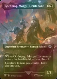 [FOIL] モルグルの副官、ゴスモグ/Gothmog, Morgul Lieutenant (全面アート版) 【英語版】 [LTR-黒U]