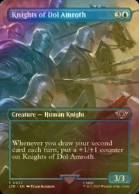 [FOIL] ドル・アムロスの騎士/Knights of Dol Amroth (全面アート版) 【英語版】 [LTR-青C]