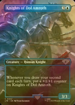 画像1: [FOIL] ドル・アムロスの騎士/Knights of Dol Amroth (全面アート版) 【英語版】 [LTR-青C]