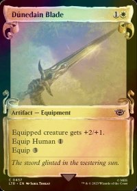 [FOIL] ドゥネダインの刃/Dunedain Blade (ショーケース版) 【英語版】 [LTR-白C]