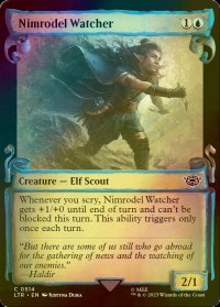 [FOIL] ニムロデルの監視者/Nimrodel Watcher (ショーケース版) 【英語版】 [LTR-青C]