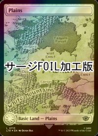 [FOIL] 平地/Plains No.713 (全面アート版・サージ仕様) 【英語版】 [LTR-土地C]