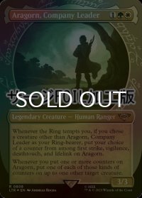 [FOIL] 一行のリーダー、アラゴルン/Aragorn, Company Leader No.808 (ショーケース版・サージ仕様) 【英語版】 [LTR-金R]