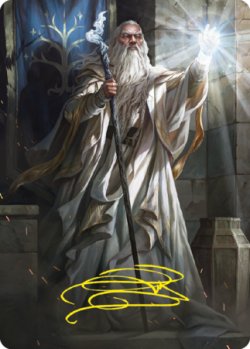 画像1: 白のガンダルフ/Gandalf the White No.003 (箔押し版) 【日本語版】 [LTR-アート]