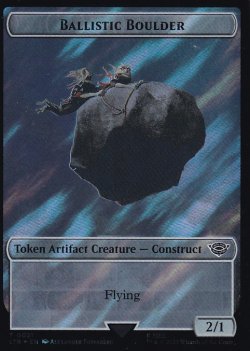 画像1: [FOIL] バリスタの石弾/BALLISTIC BOULDER (サージ仕様) 【英語版】 [LTR-トークン]