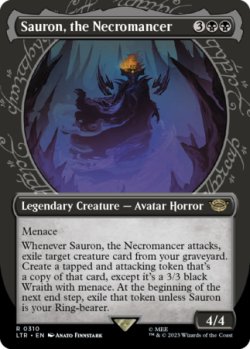 画像1: 死人占い師、サウロン/Sauron, the Necromancer No.310 (ショーケース版) 【英語版】 [LTR-黒R]