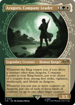 画像1: 一行のリーダー、アラゴルン/Aragorn, Company Leader No.316 (ショーケース版) 【英語版】 [LTR-金R]