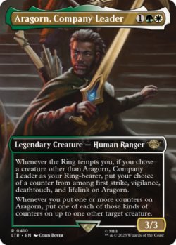 画像1: 一行のリーダー、アラゴルン/Aragorn, Company Leader (全面アート版) 【英語版】 [LTR-金R]