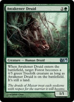 画像1: 覚醒のドルイド/Awakener Druid 【英語版】 [M10-緑U]