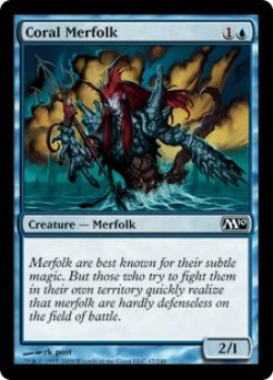 画像1: 珊瑚マーフォーク/Coral Merfolk 【英語版】 [M10-青C]