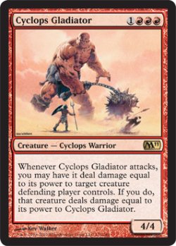画像1: サイクロプスの剣闘士/Cyclops Gladiator 【英語版】 [M11-赤R]