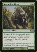 暴走するサイ/Stampeding Rhino 【英語版】 [M12-緑C]