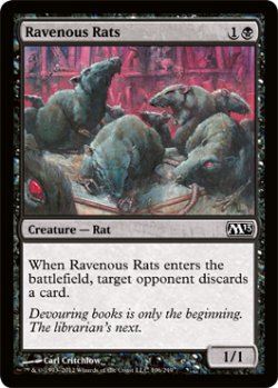 画像1: 貪欲なるネズミ/Ravenous Rats 【英語版】 [M13-黒C]