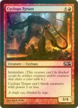 [FOIL] サイクロプスの暴君/Cyclops Tyrant 【英語版】 [M14-赤C]