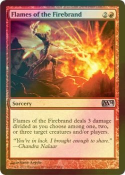 画像1: [FOIL] 炬火の炎/Flames of the Firebrand 【英語版】 [M14-赤U]